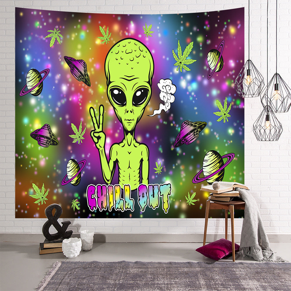 Explosive Home Decor Alien Tapestry