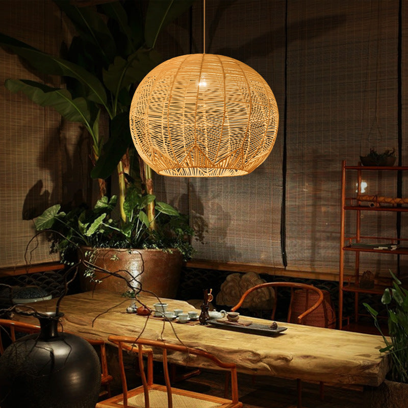 Chandelier Japanese Zen Designer Creative Rattan